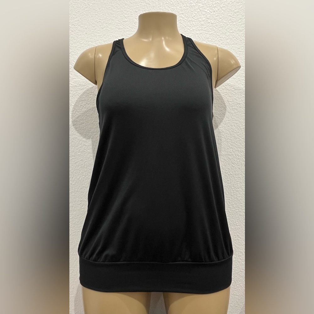Women’s N.Y.L. Athletic Racerback Black Size L Tank Top